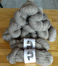 Load image into Gallery viewer, Tri-Color Brown Marl, Naturally Colored Merino Yarn - Sport Weight, 2 ply, 380 yards /100g