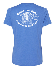 Load image into Gallery viewer, Women’s V-neck T-Shirt in Sky Blue