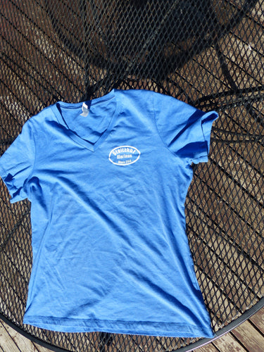 Women’s V-neck T-Shirt in Sky Blue