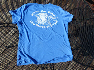 Women’s V-neck T-Shirt in Sky Blue