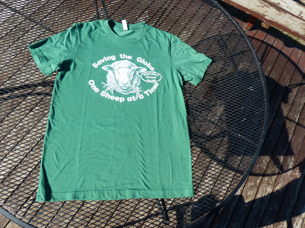 Men’s T-shirt in Heather Grass Green