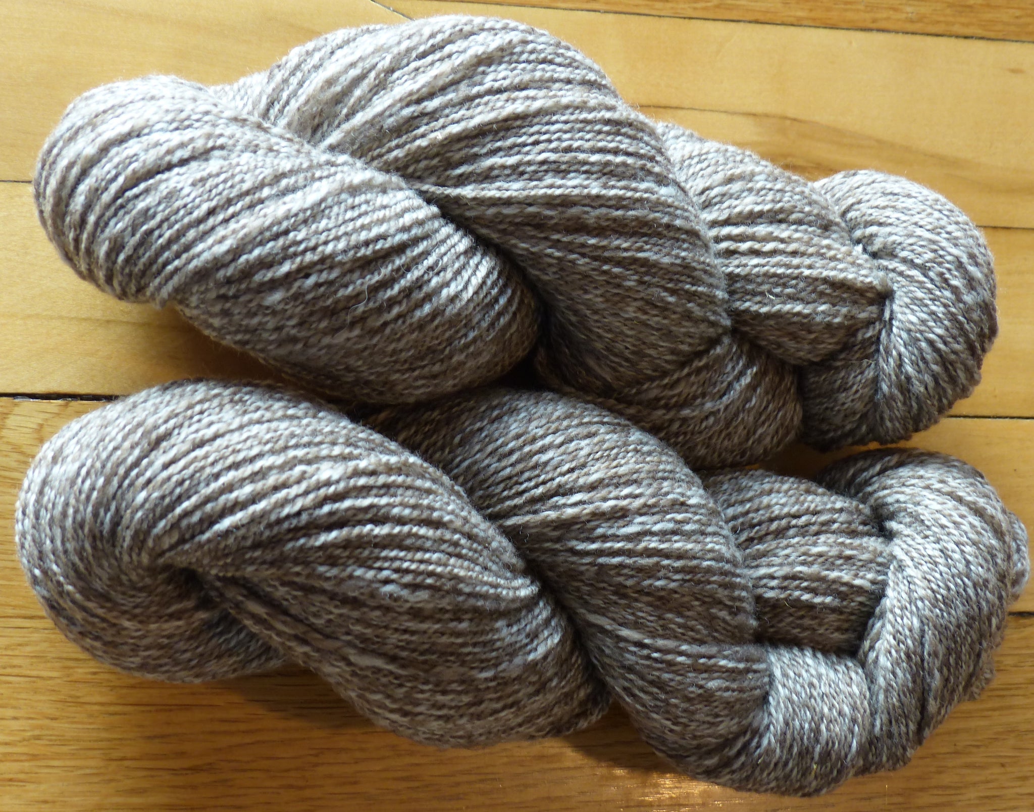 Naturally Colored Merino Yarn, Tri-Color Brown Marl - Sport Weight