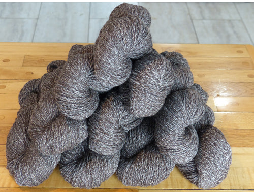 2025 Gray Marl, Naturally Colored Merino Yarn - Sport Weight, 2 ply, 380 yards/ 100g